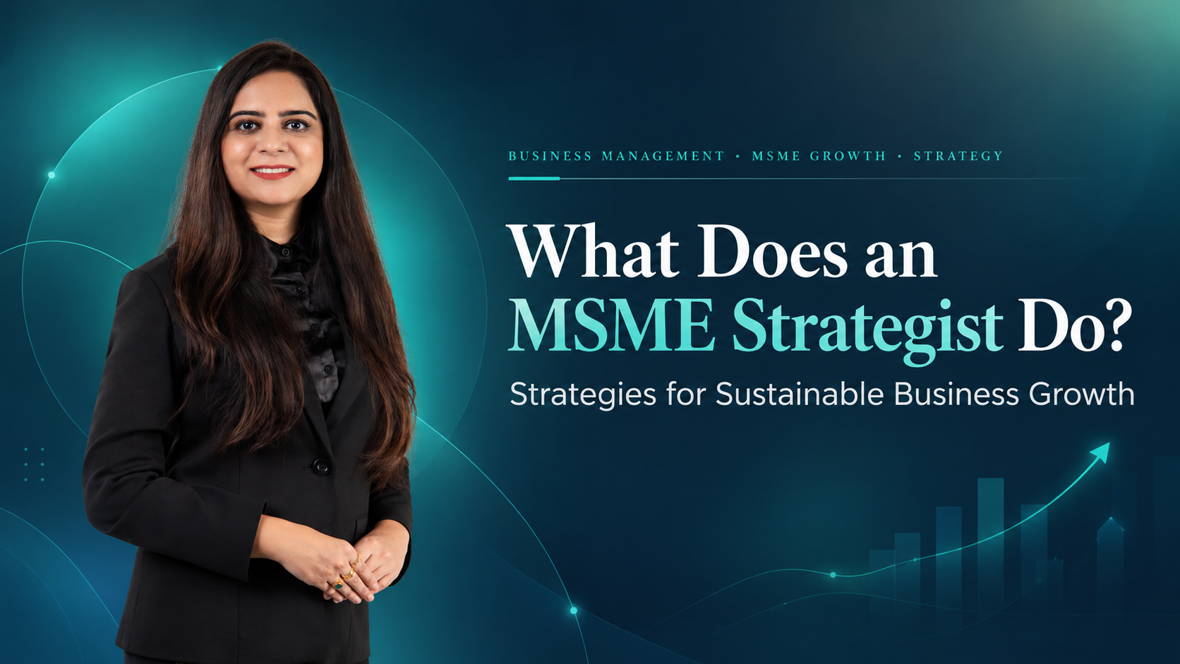 Dr. Aminaa Sibghatullaah explaining the role of an MSME Strategist and sustainable MSME growth strategies.